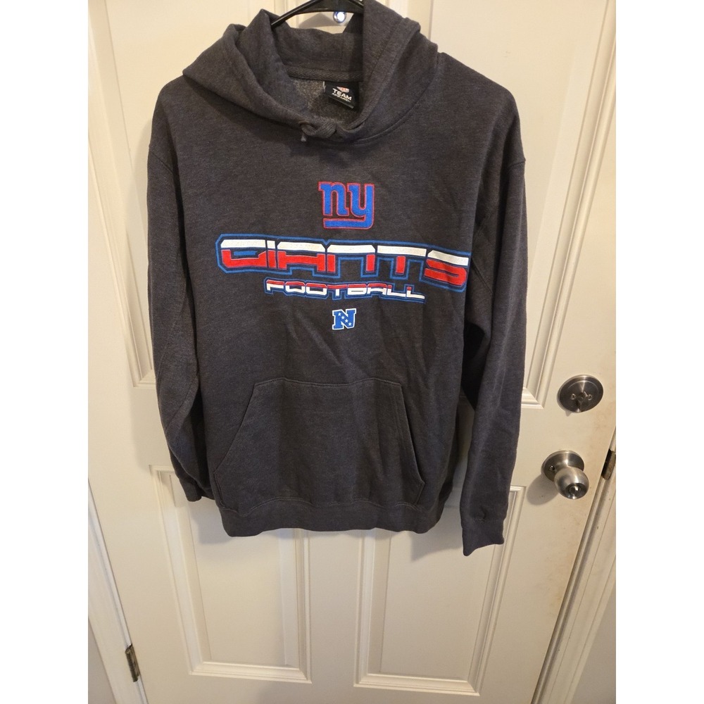 Vintage NFL Football New York Giants Gray Heather Men's Sz M Hoodie Sweatshirt‎